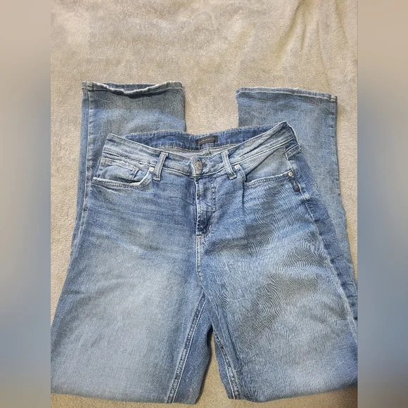 Silver Avery Slim Bootcut Jeans - Picture 1 of 10